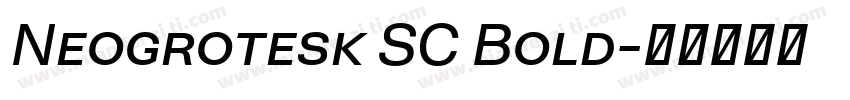 Neogrotesk SC Bold字体转换